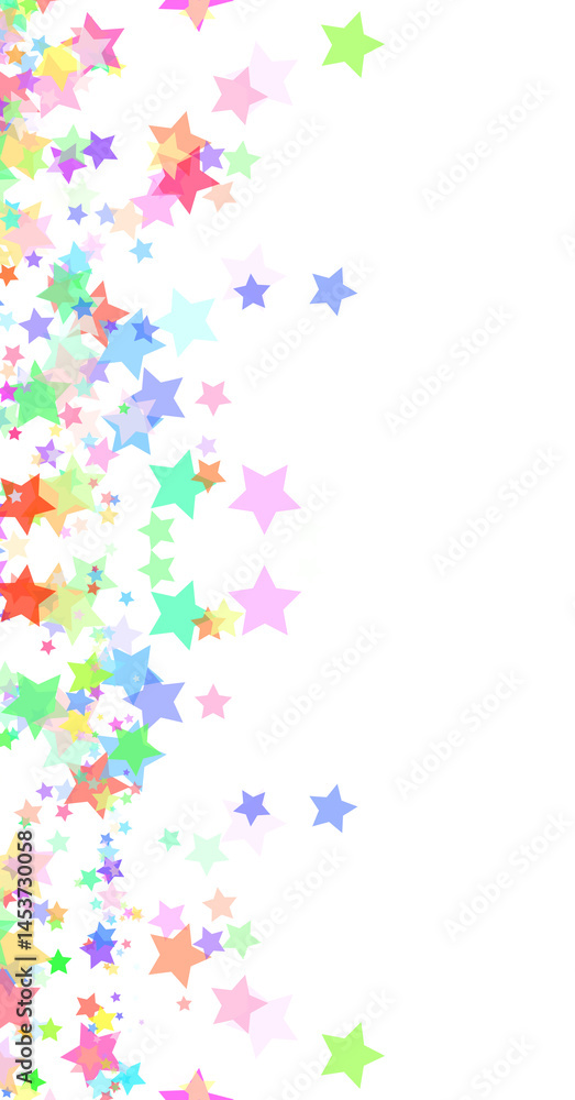 Colorful Stars Confetti Png Shape Transparent Background