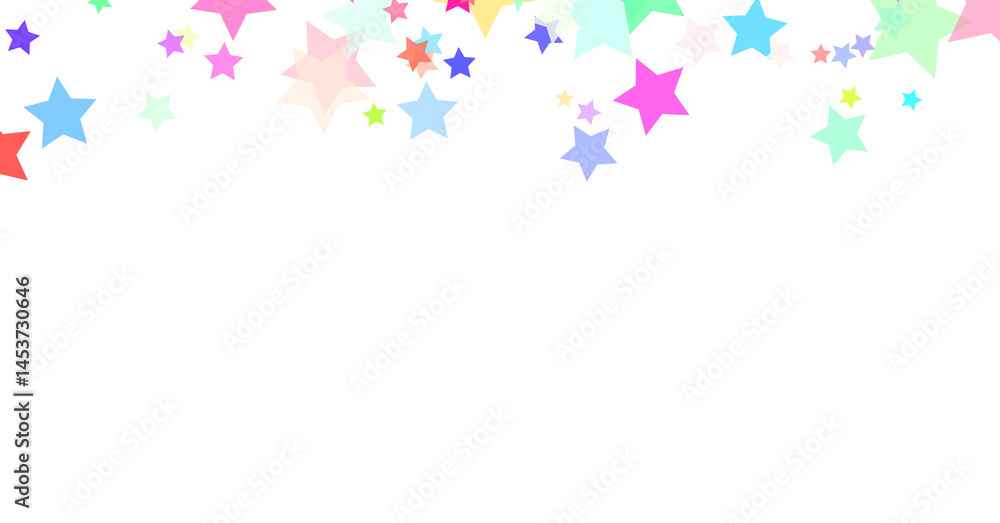 Colorful Stars Confetti Png Shape Transparent Background