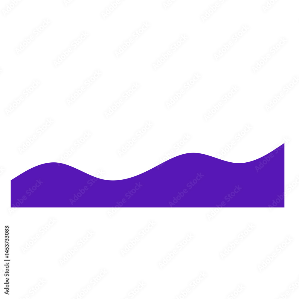 Fototapeta premium Wavy Footer Divider Elements – Abstract Wave Section Separators