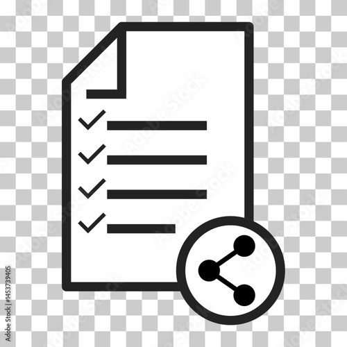 In compliance icon sign, company passed inspection symbol, complete checkmark vector .