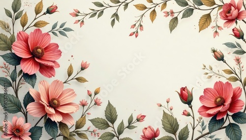 Subtle paisley floral pattern, muted tones, delicate details, graphics, romantic