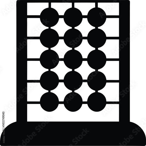 abacus on white background  