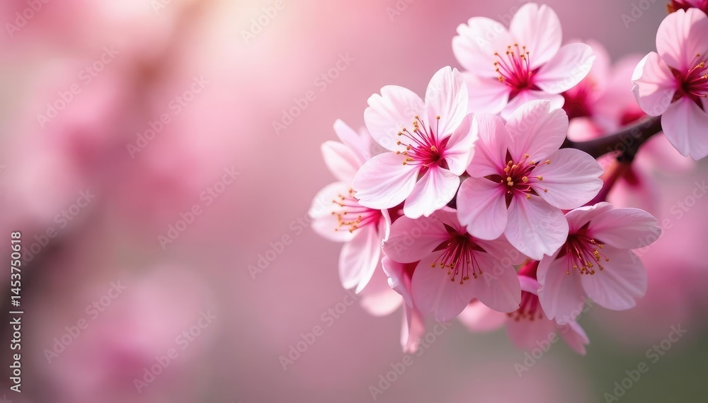 Delicate pink sakura blossoms in full bloom, forming a repeating floral pattern , petal, design, soft Delicate pink sakura blossoms in full bloom, forming a repeating floral pattern , petal, design, soft