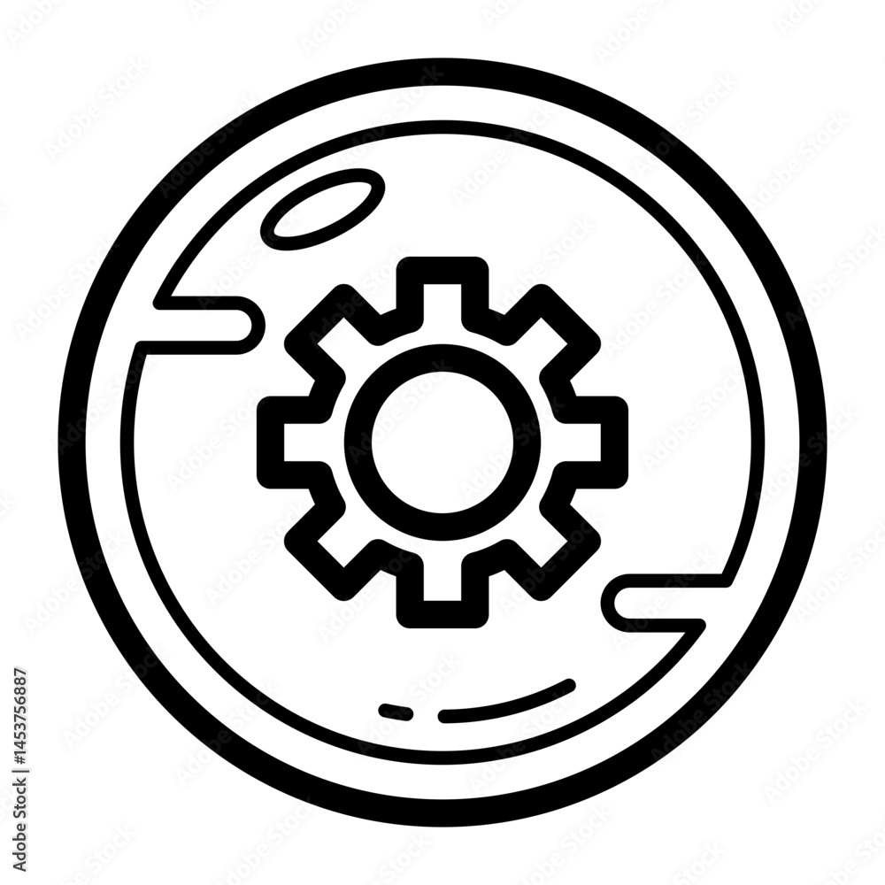 Setting Button Lineart Setting Button Lineart