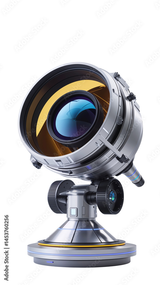 High-Tech Space Telescope with Ultra-Realistic Design and Precision Lens, Transparent PNG Background
High-Tech Space Telescope with Ultra-Realistic Design and Precision Lens, Transparent PNG Background