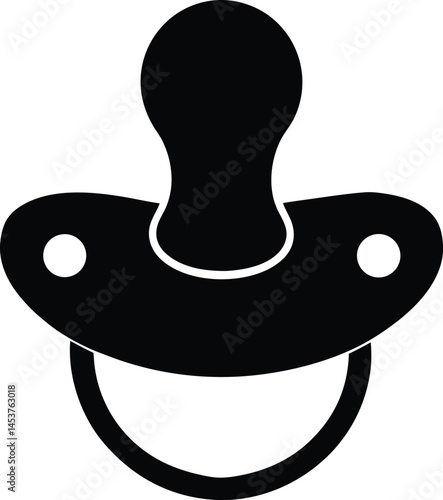 baby pacifier on white background  .eps