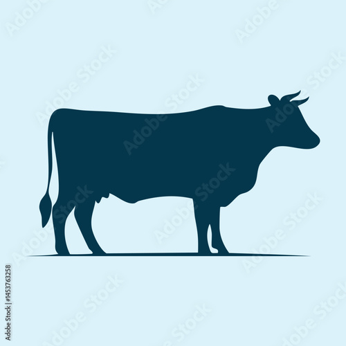 Cow silhouette vector