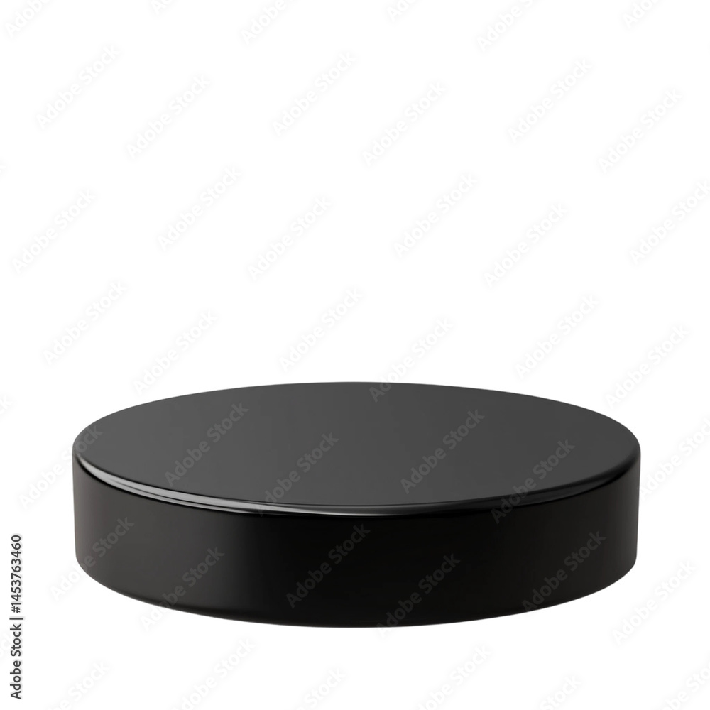 A sleek black podium with a matte finish, isolated on white background, representing sophistication and elegance, perfect for product launches A sleek black podium with a matte finish, isolated on white background, representing sophistication and elegance, perfect for product launches