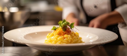 Gourmet Saffron Risotto: A Culinary Masterpiece