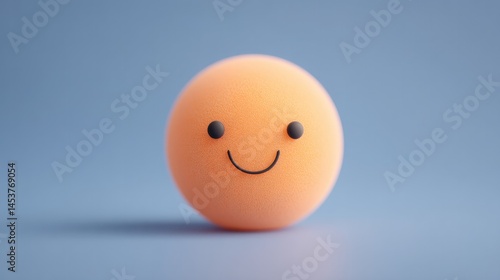 Wallpaper Mural capture single emoji-inspired object on smooth solid color background with ample copy space Torontodigital.ca