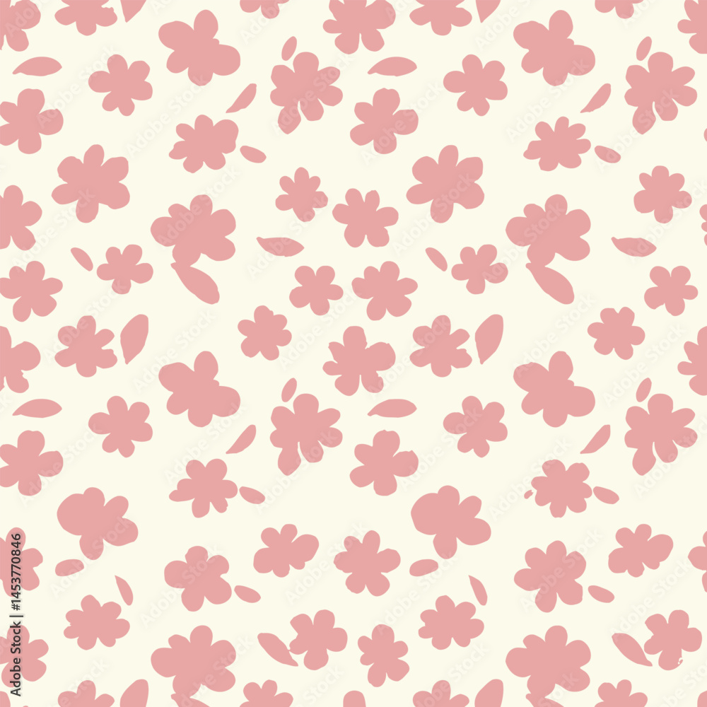 Daisy flower seamless pattern on blue background. Ditsy floral print with tiny chamomile great for fashion fabric, home decor textile and wallpaper. Vector Daisy flower seamless pattern on blue background. Ditsy floral print with tiny chamomile great for fashion fabric, home decor textile and wallpaper. Vector