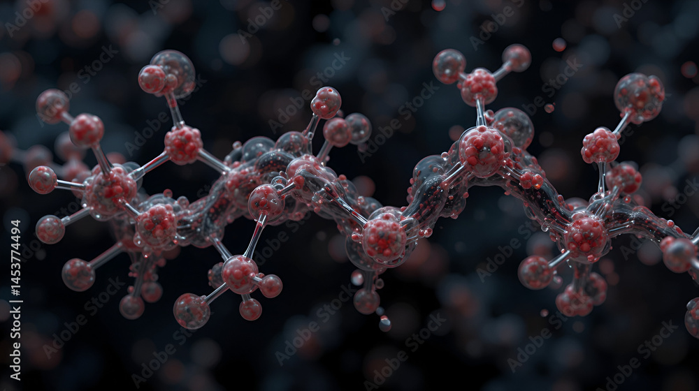 Linagliptin molecular structure isolated on black Linagliptin molecular structure isolated on black