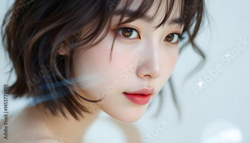 ファンタジーストーリー（パソコンでインターネットの世界とつながり、クリエイティブな活動に没頭する女性）