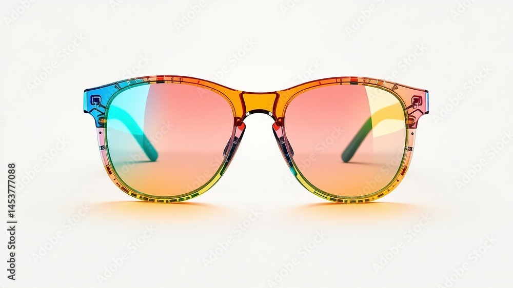 Colorful Gradient Sunglasses for Summer Beach Days