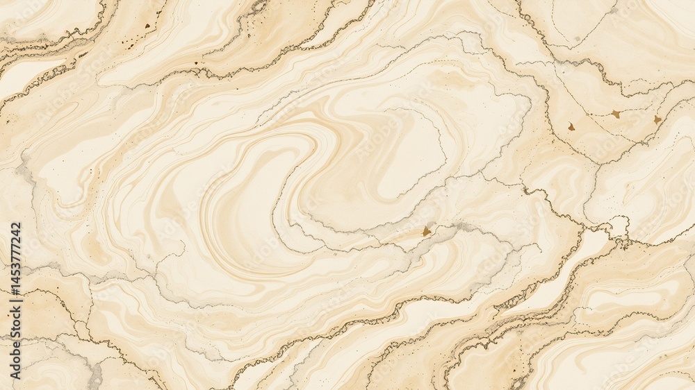 Creamy Marble Swirls - Elegant Gray Accents Background