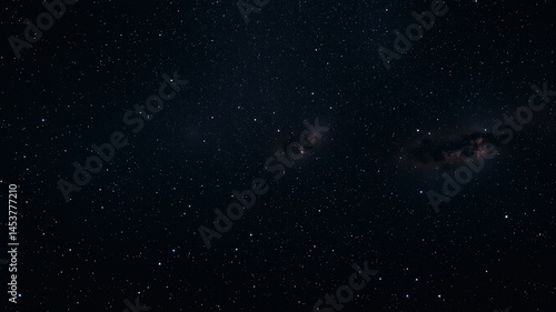 Obraz na płótnie Cosmic Night Sky - Starry Interstellar Background w salonie