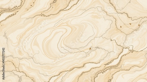 Obraz na płótnie Creamy Marble Swirls - Elegant Gray Accents Background w salonie