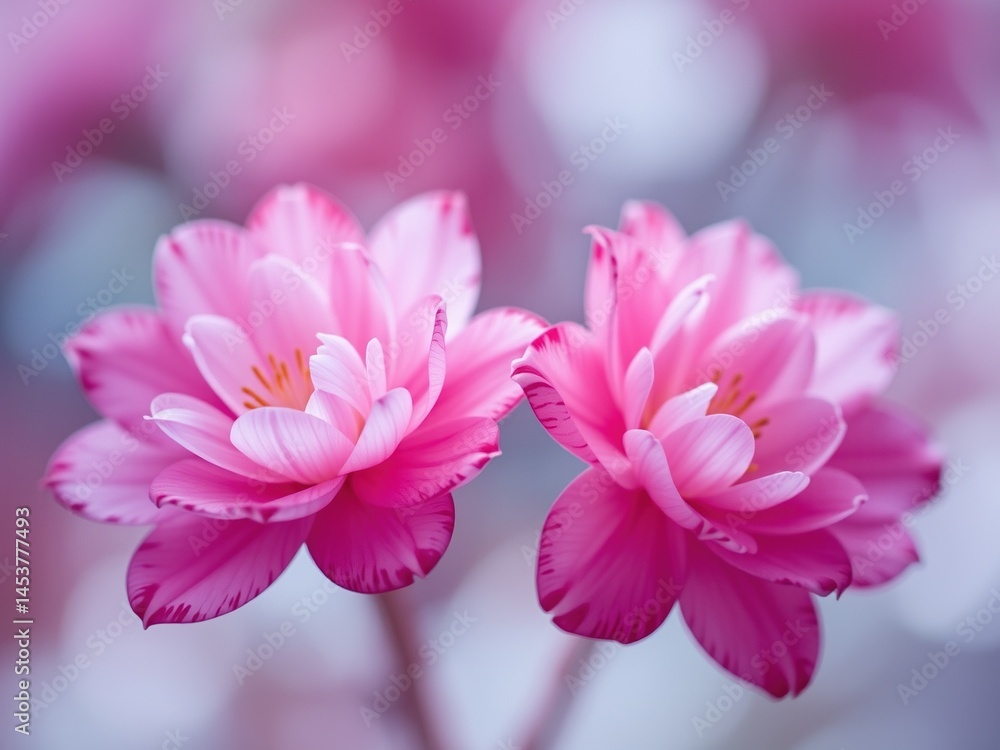 Delicate Pink Blossoms - Filtered Blurred Beauty