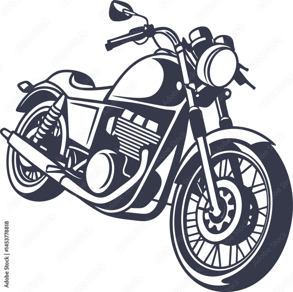 Fototapeta premium Motorbike vector illustration EPS free download