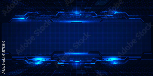 Abstract technology background. Futuristic digital space technology concept.	
