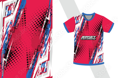  sports shirt jersey design template in magenta color combinations vector EPS 10