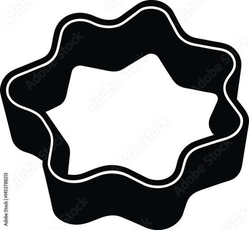cookie cutter on white background.eps