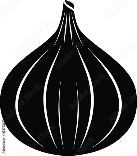garlic bulb on white background  .eps