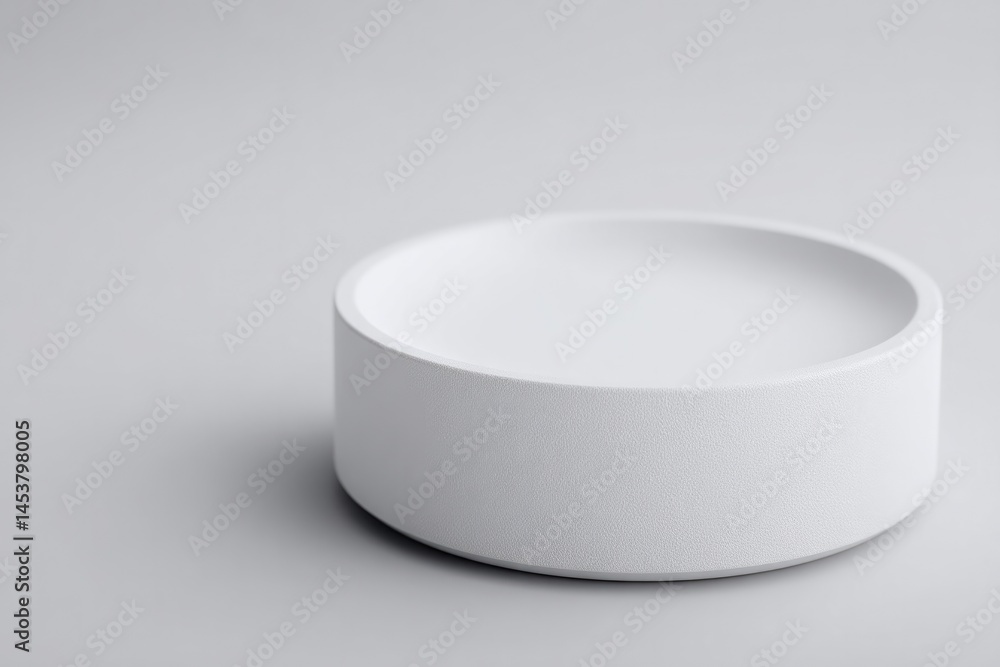 showcase clean and minimalistic 3d printed gadget isolated on monochrome surface