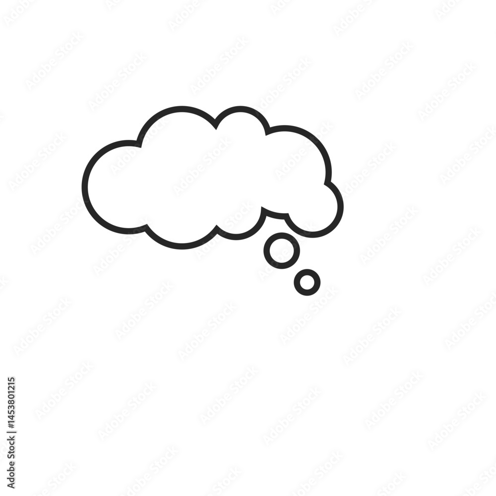 Lines Cloud Conversation Textbox Lines Cloud Conversation Textbox