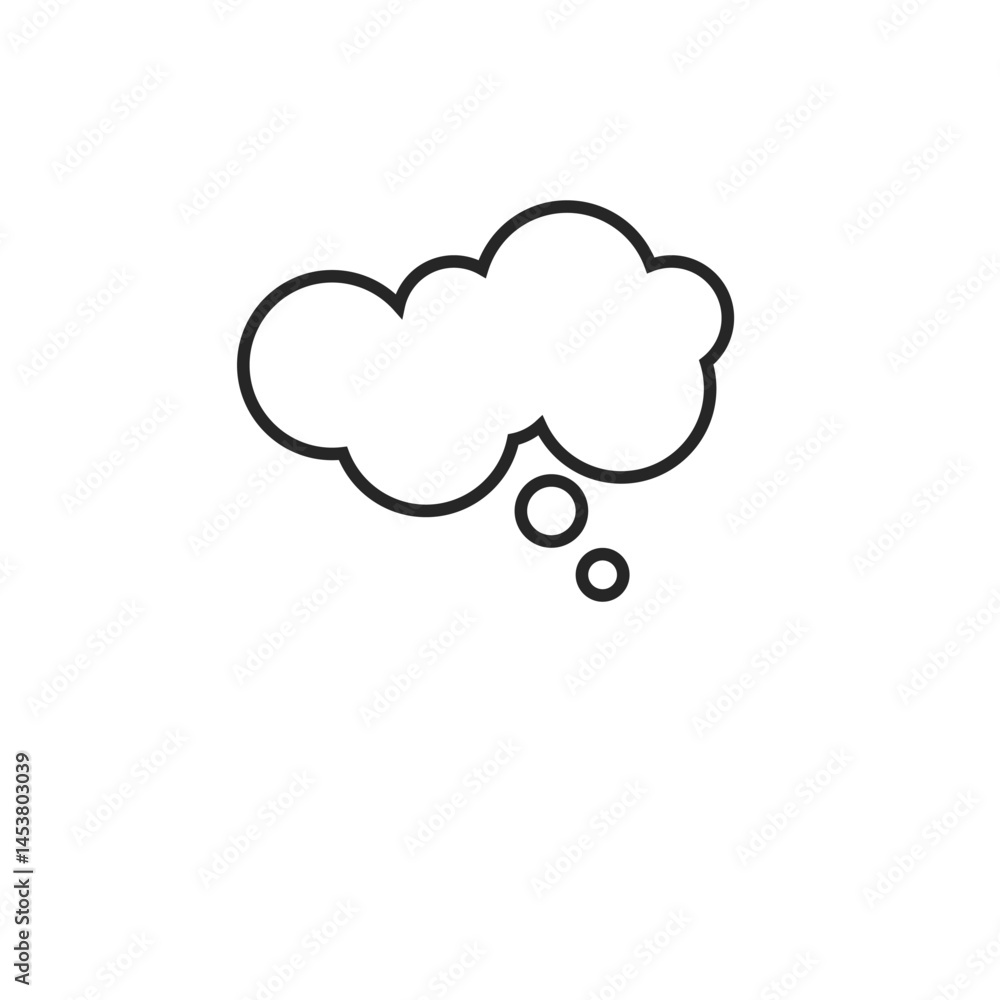 Lines Cloud Conversation Textbox Lines Cloud Conversation Textbox