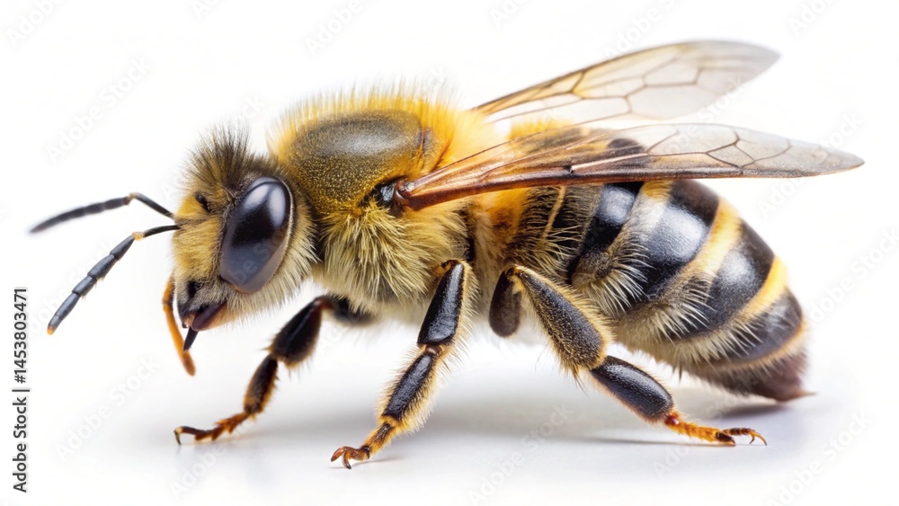 bee isolated on white bee isolated on white