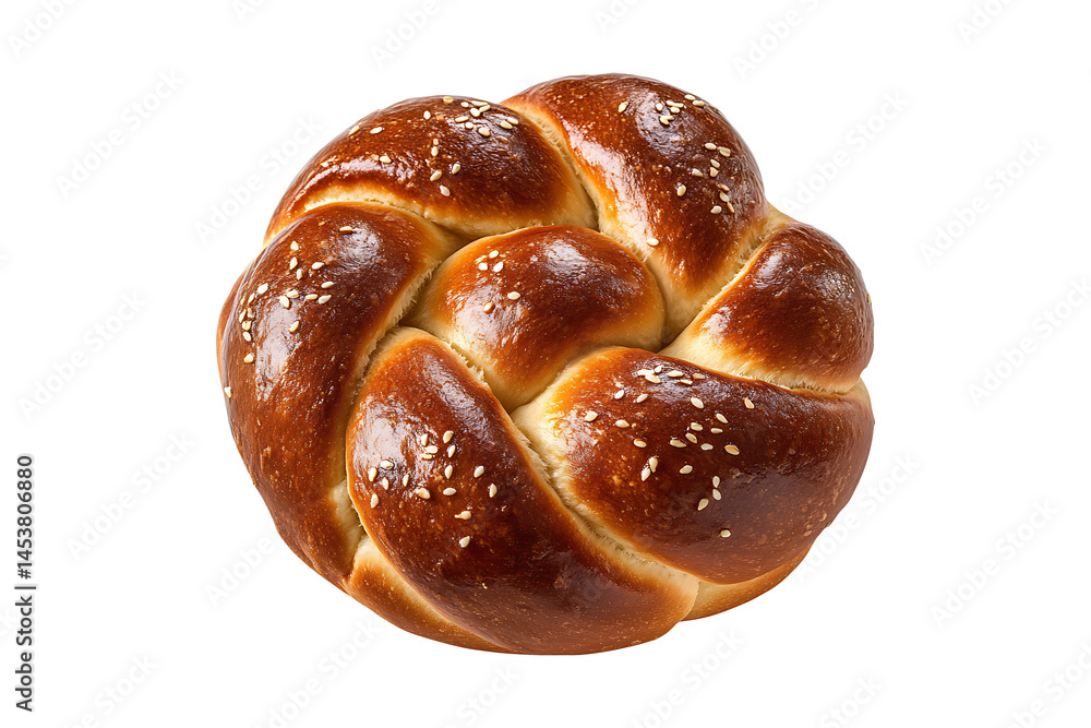 Plain kaiser bun isolated on transparent background Plain kaiser bun isolated on transparent background
