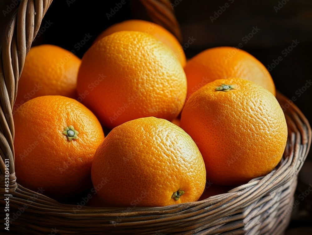 Bunch of ripe oranges ready for consumption