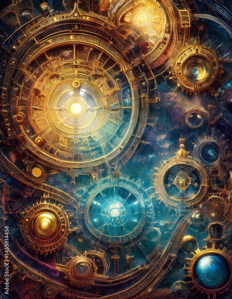 Fototapeta premium fractal burst arrangement