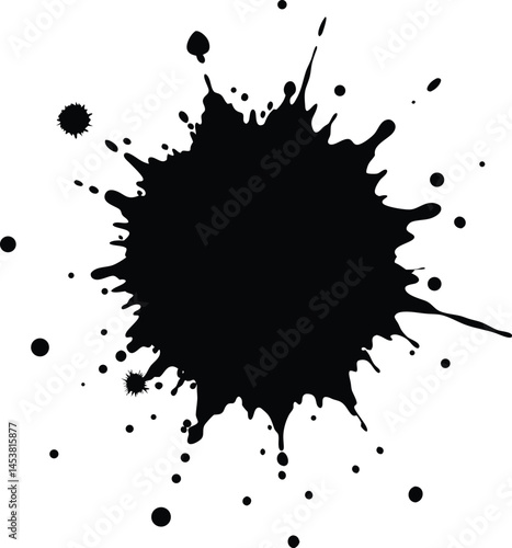 paint splatter brushstroke on white background  .eps