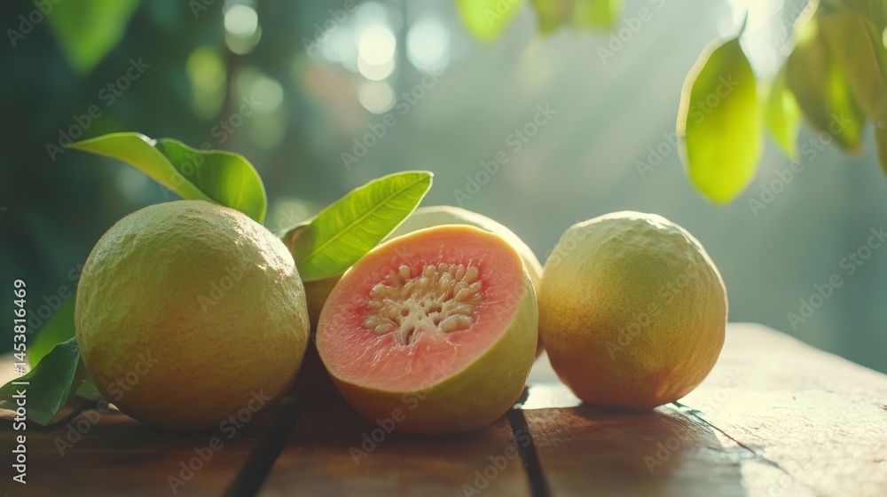 Fresh citrus fruit in sunlight. A delicious and healthy snack option.