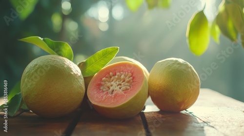 Obraz na płótnie Fresh citrus fruit in sunlight. A delicious and healthy snack option. w salonie