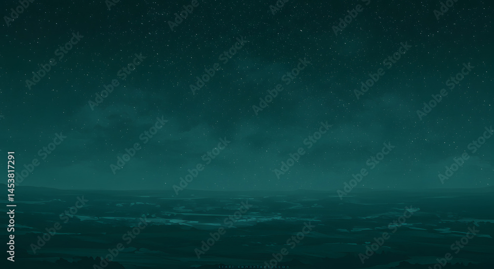 Naklejka premium storm clouds night sky over the sea