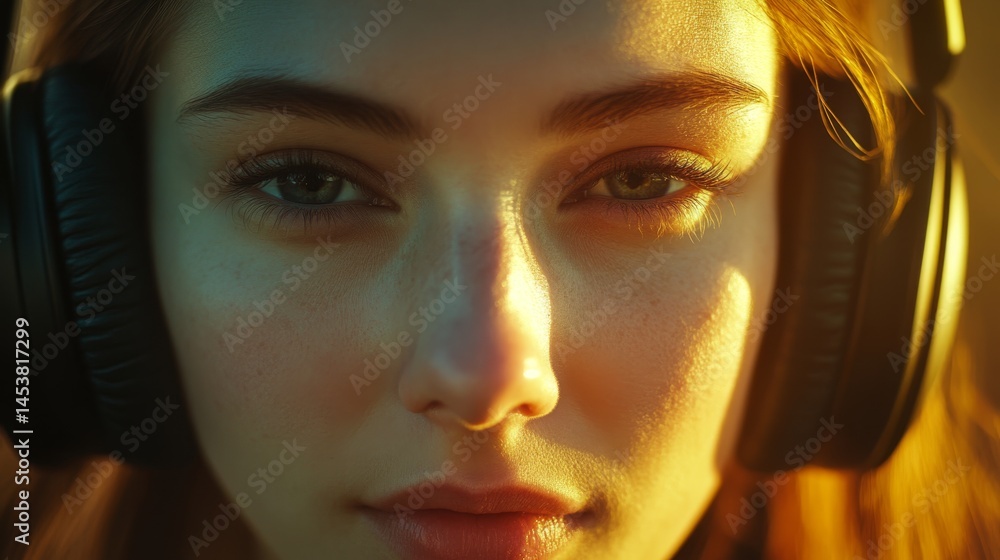 Portrait of a woman with headphones, emphasizing the importance of good audio.