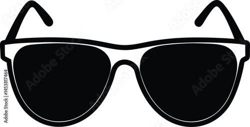 pair of sunglasses on white background   