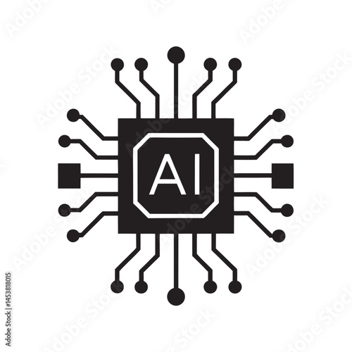 AI Scarcity IC Silhouette Icon Design