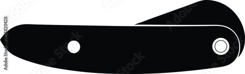pocketknife closed on white background  .eps