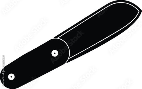 pocketknife closed on white background 