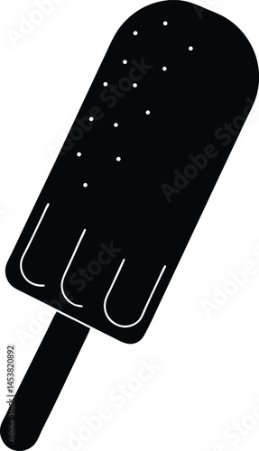 popsicle on stick on white background  .eps