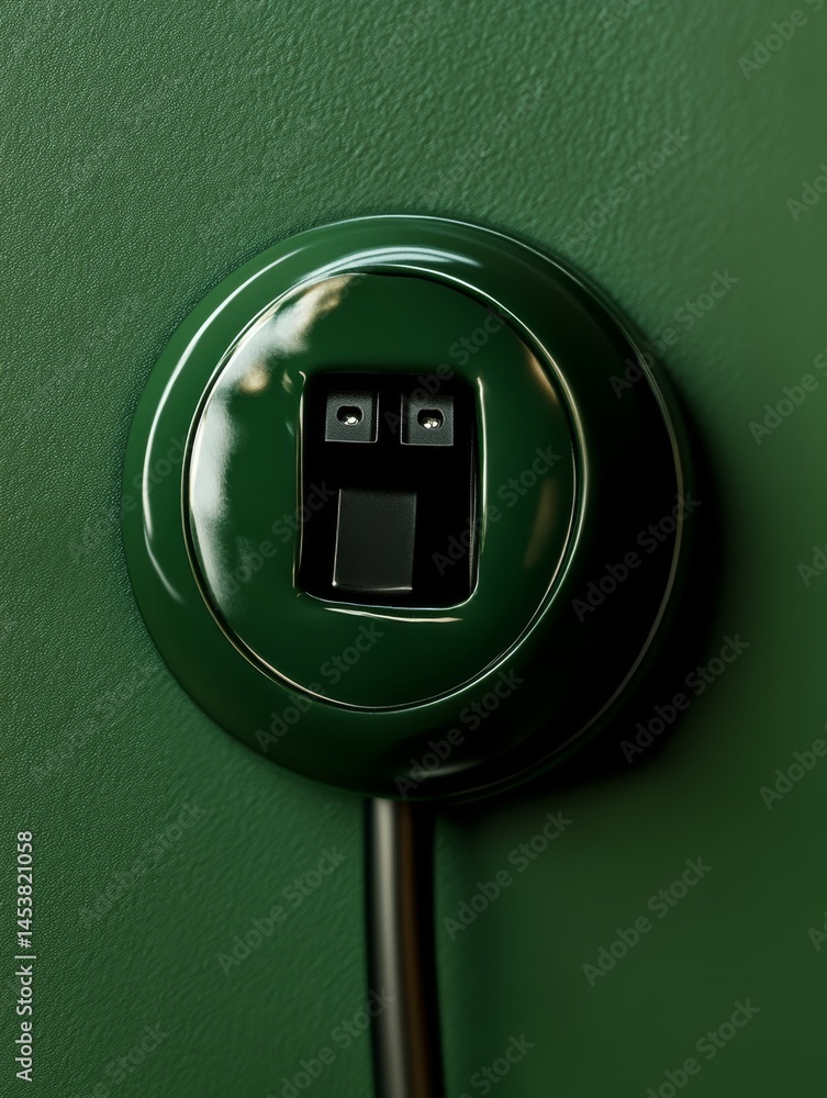 The outlet is green.