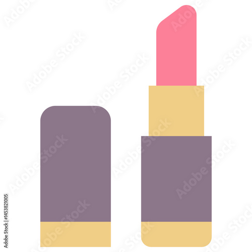 Lipstick Vector Icon, Flat Style Isolated Vector Icon.