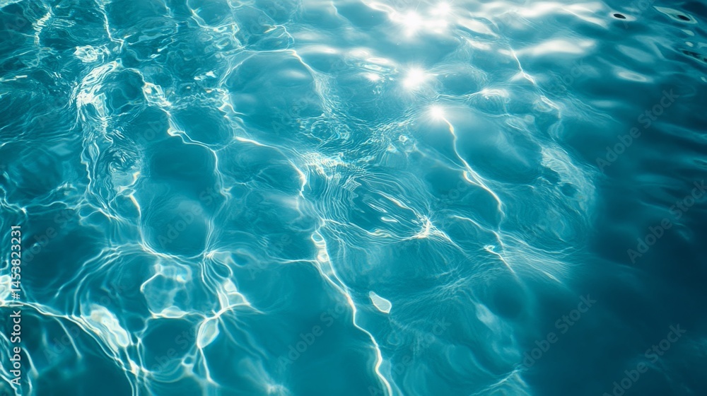 The water is calm and clear, with ripples in the surface. The sunlight reflects off the water, creating a serene and peaceful atmosphere