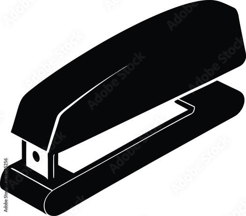 stapler with staples on white background  