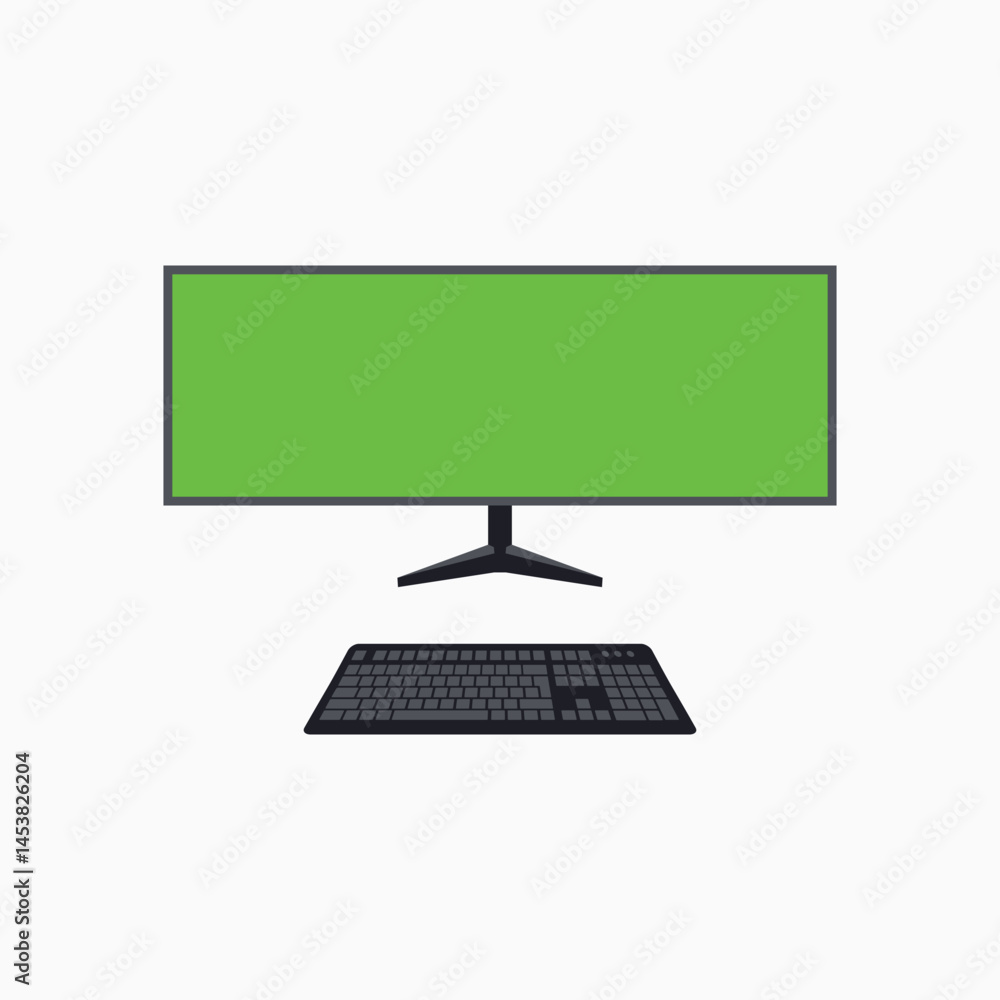 green screen computer mockup green screen computer mockup