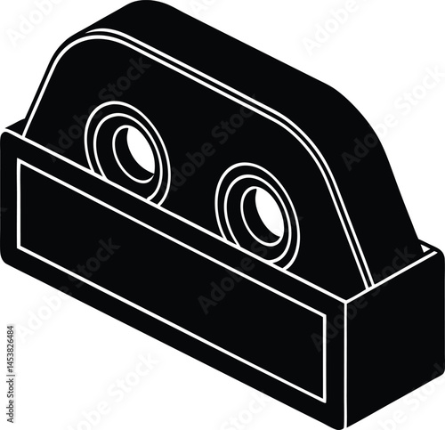 tape dispenser on white background